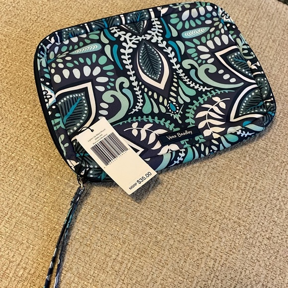 NWT Vera Bradley set Personal Travel Organizer Clutch Case in Blue Island - Picture 8 of 15